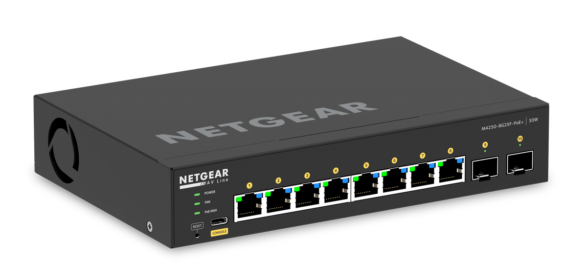 10 Port PoE+ Managed Switch