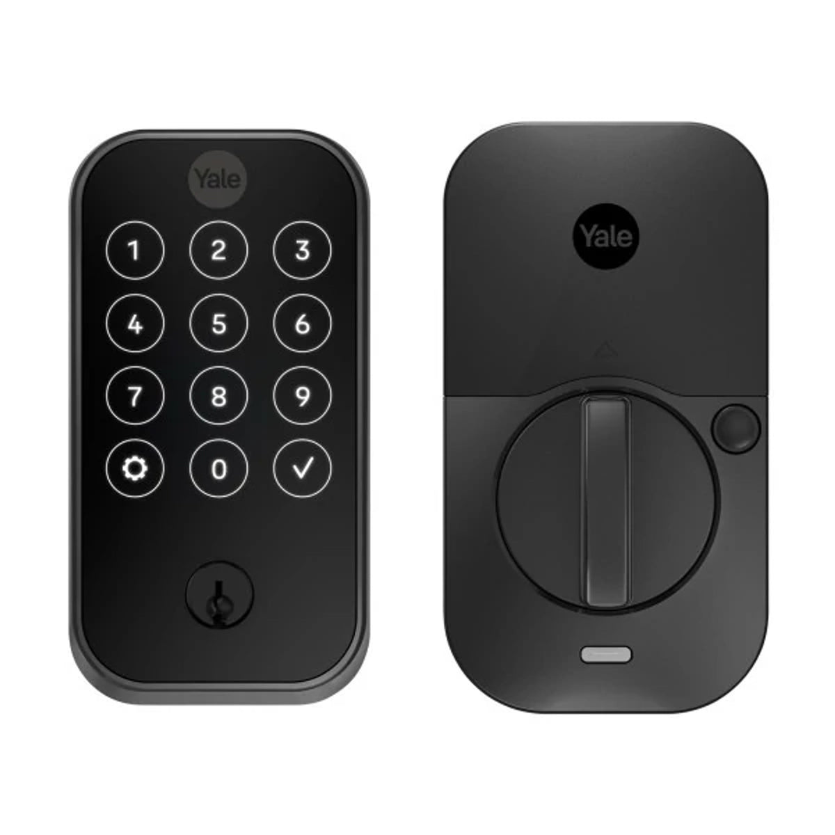Yale Pro® 2 Deadbolt with Touchscreen Keypad and infiNET EX® Wireless Communication, Black Suede