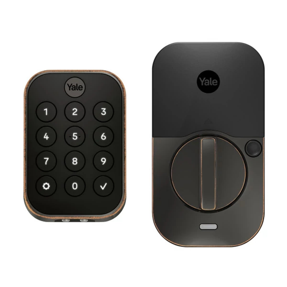 Yale Pro® 2 Key Free Deadbolt with Push Button Keypad and infiNET EX® Wireless Communication, Oil Rubbed Bronze