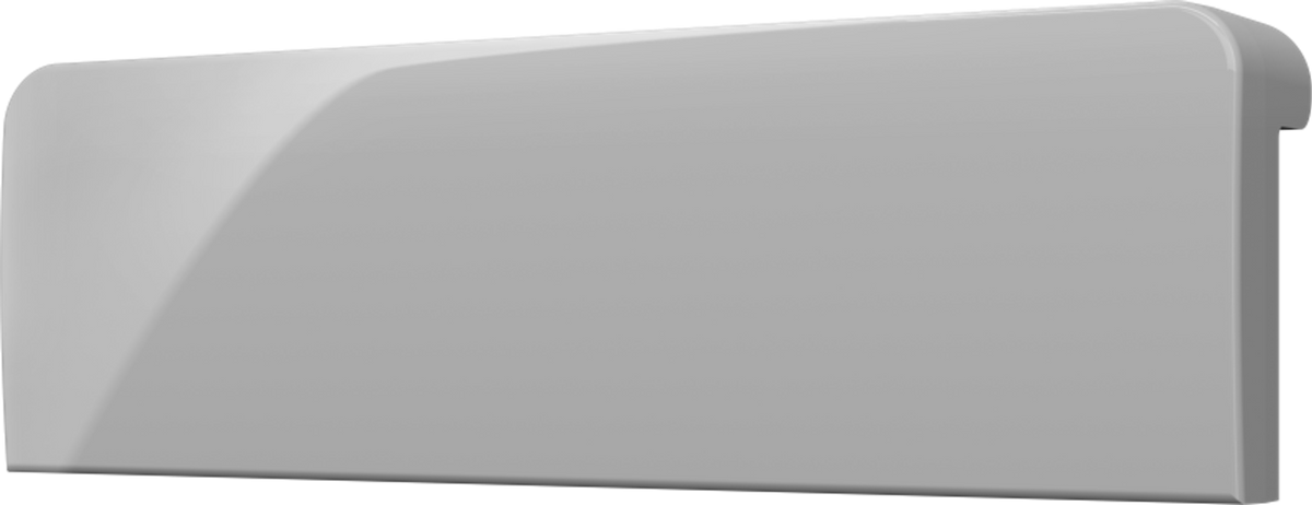Cameo® 2 Backlit Engravable Pushbutton, Small, Top, Gray Smooth, Blank