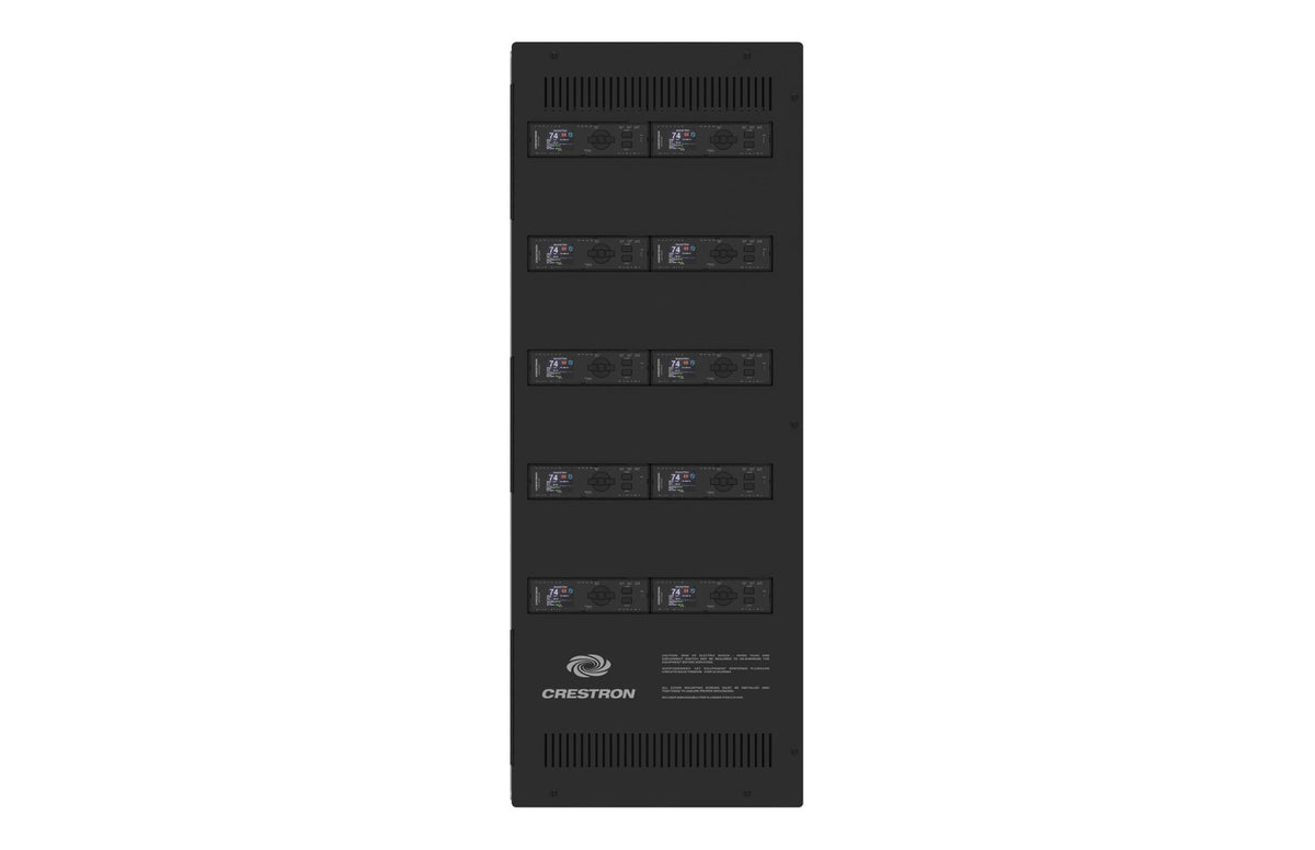 DIN Rail Enclosure with 6 DIN Rails and 5 Cover Openings