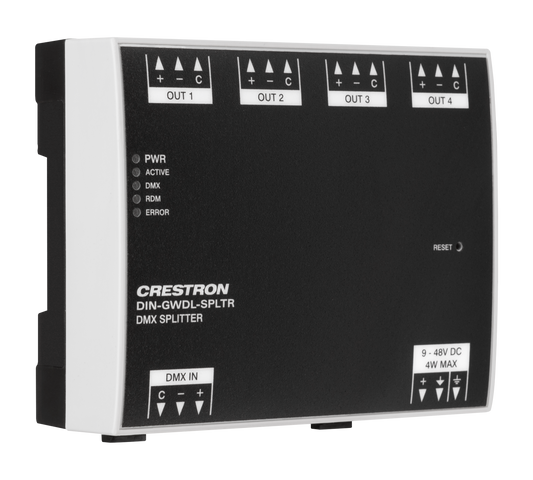 Digital Lighting Splitter, 4 Channel, DIN Rail Mount