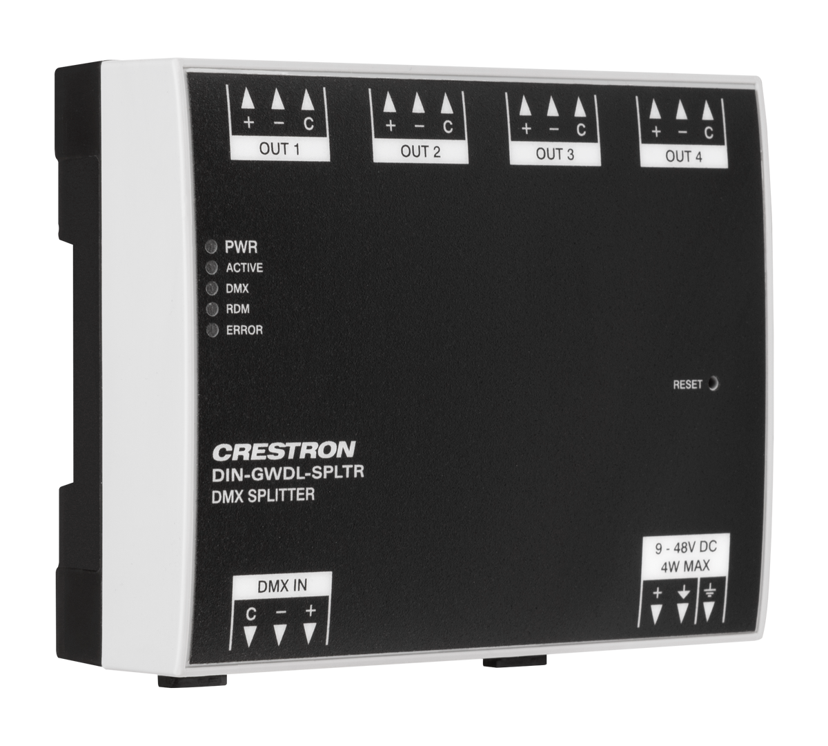 Digital Lighting Splitter, 4 Channel, DIN Rail Mount