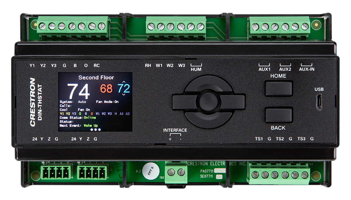 Heating, Cooling, and Relative Humidity Thermostat, DIN Rail Mount