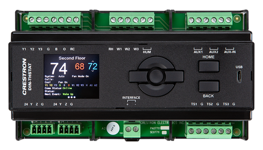 Heating, Cooling, and Relative Humidity Thermostat, DIN Rail Mount