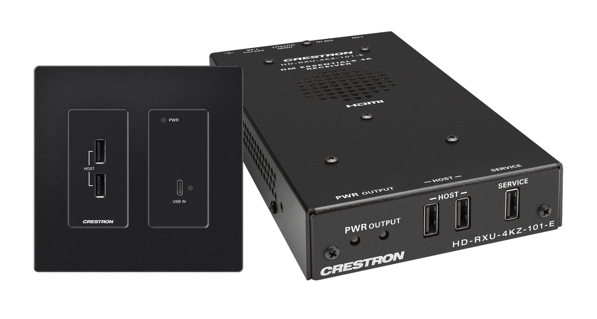 4K60 4:4:4 DM® Essentials Transmitter Receiver Pair for USB-C® DisplayPort™, and USB 2.0 Signal Extension over CATx Cabl