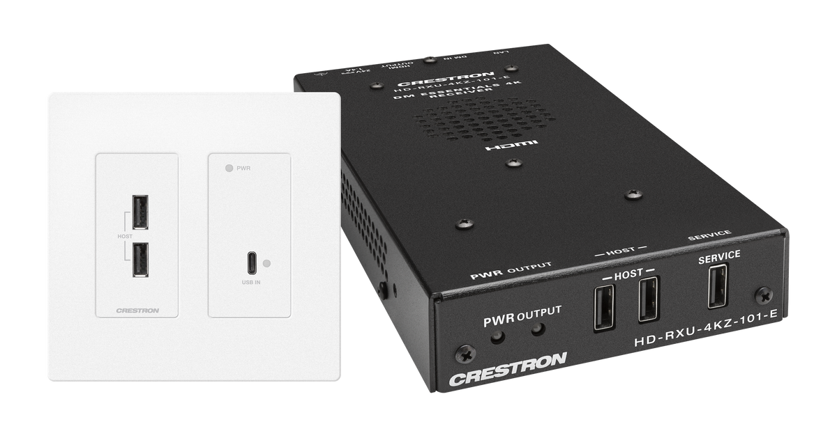4K60 4:4:4 DM® Essentials Transmitter Receiver Pair for USB-C® DisplayPort™, and USB 2.0 Signal Extension over CATx Cabl