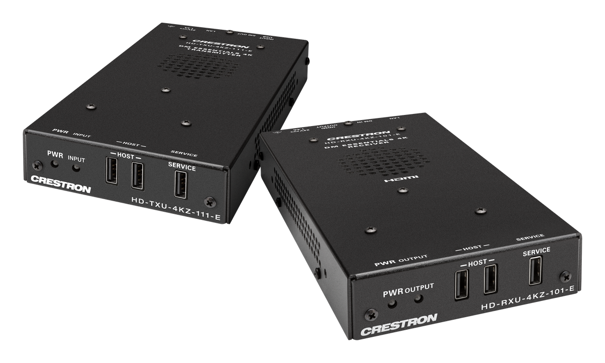 4K60 4:4:4 DM® Essentials Transmitter Receiver Pair for USB-C® DisplayPort™, USB 2.0, and Ethernet Signal Extension over
