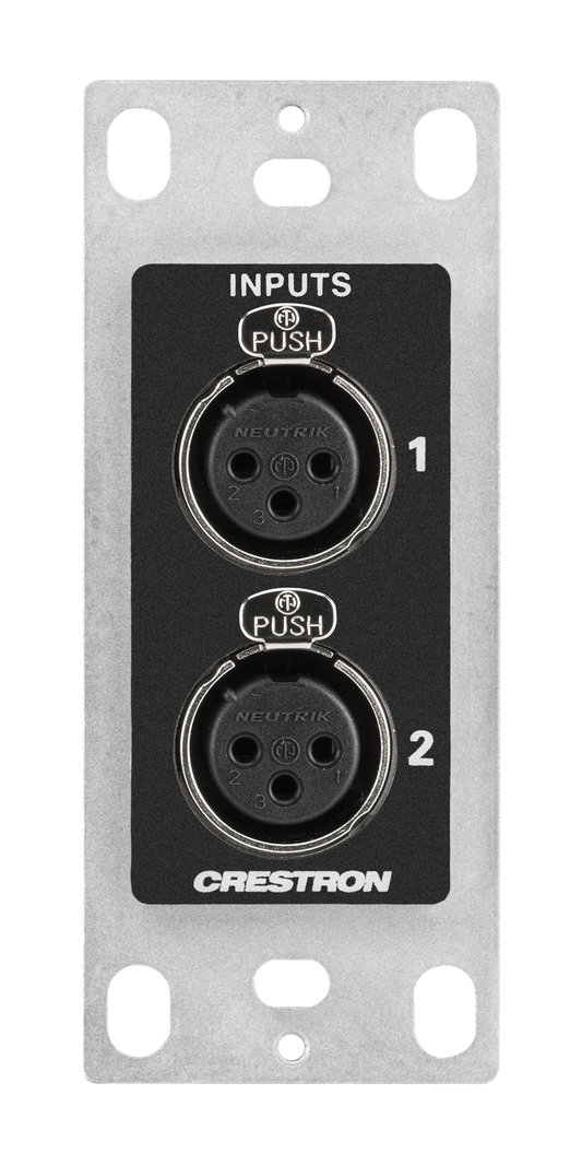 DM NAX® Audio-over-IP Wall Plate with XLR, Black, 1-Gang