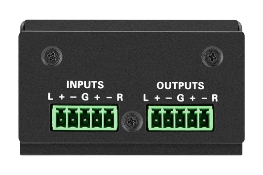 DM NAX® Audio-over-IP Converter with Balanced/Unbalanced Line-Level Audio Input and Output