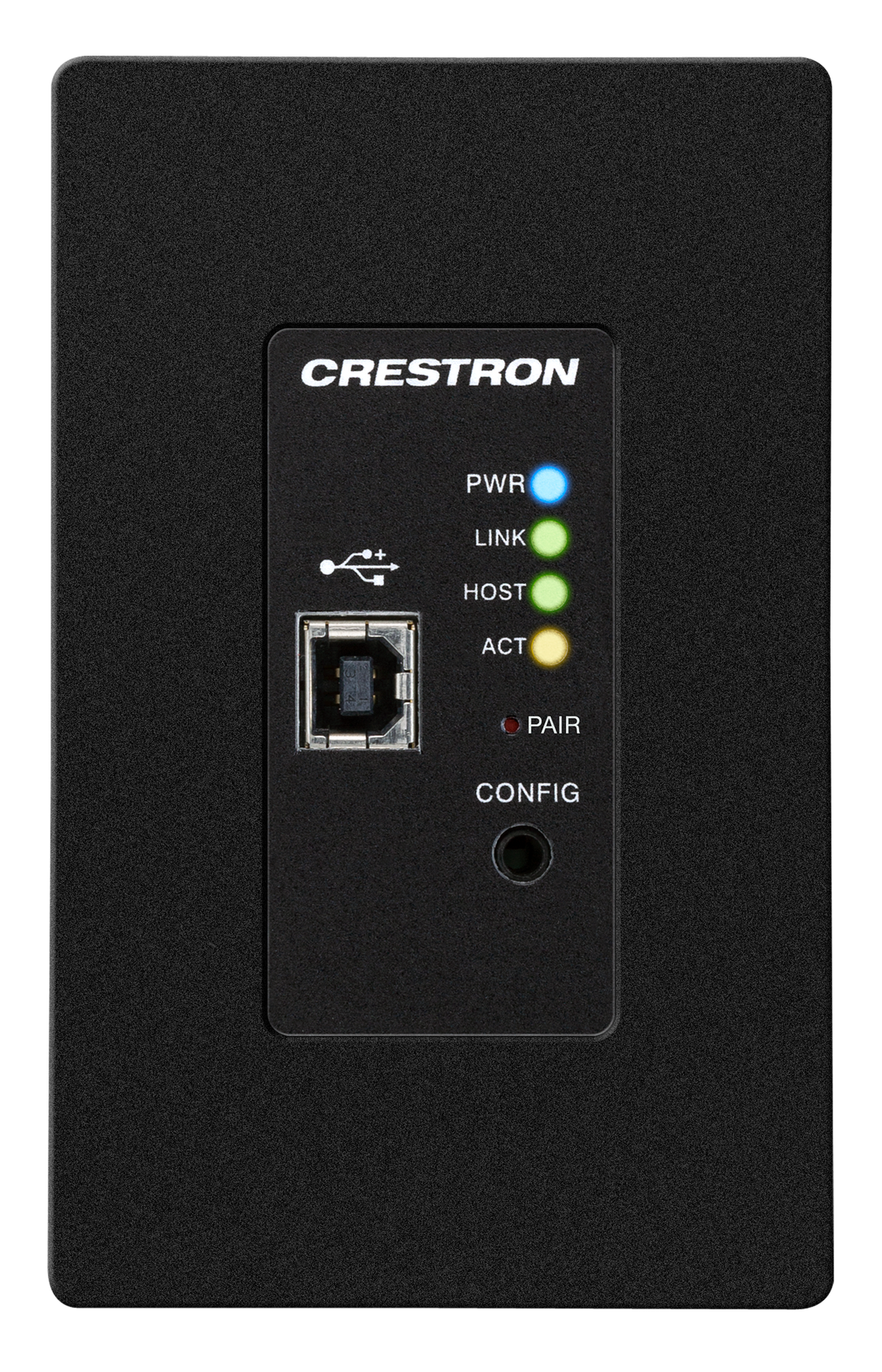 DM NUX USB over Network Wall Plate with Routing, Local, Black
