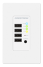 DM NUX USB over Network Wall Plate with Routing, Remote, White