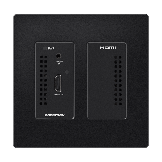 DM NVX® 4K60 4:2:0 Network AV Encoder, Wall Plate, Black Textured