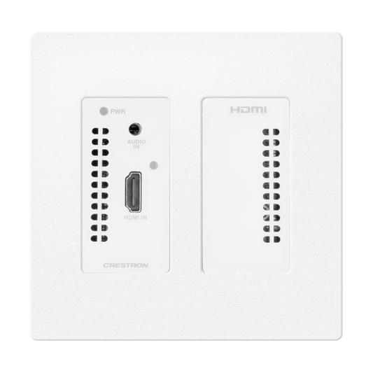DM NVX® 4K60 4:2:0 Network AV Encoder, Wall Plate, White Textured