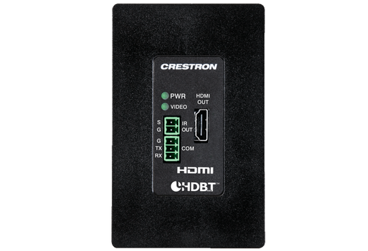 Wall Plate 4K DigitalMedia 8G+® Receiver & Room Controller 100, Black Textured