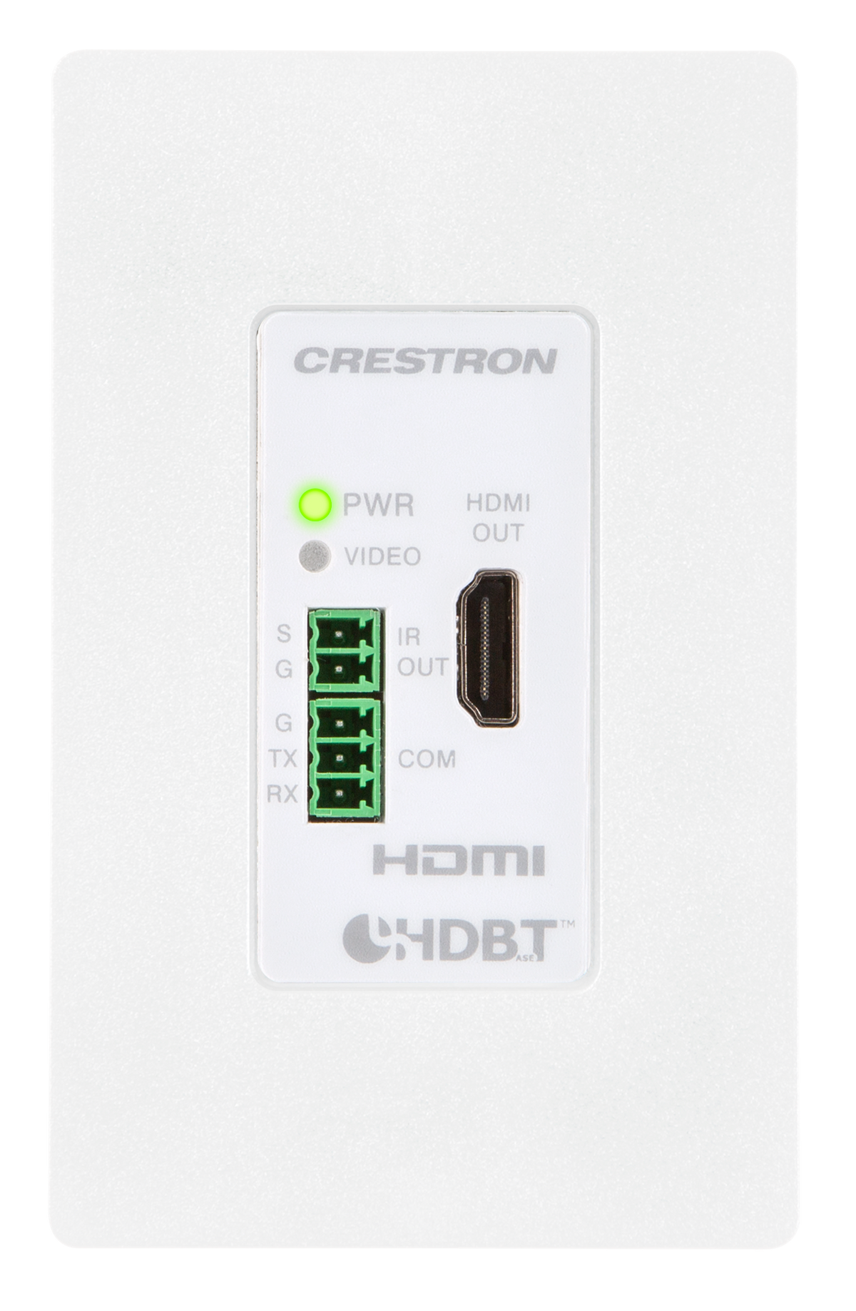 Wall Plate 4K DigitalMedia 8G+® Receiver & Room Controller 100, White Textured