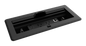 FlipTop™ FT2 Series Cable Management System, 1200 Size, Electrical, Pass-Through Lid, Black