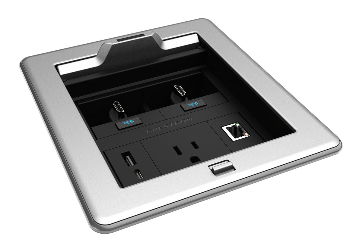FlipTop™ FT2 Series Cable Management System, 500 Size, Electrical, Pass-Through Lid, Alloy