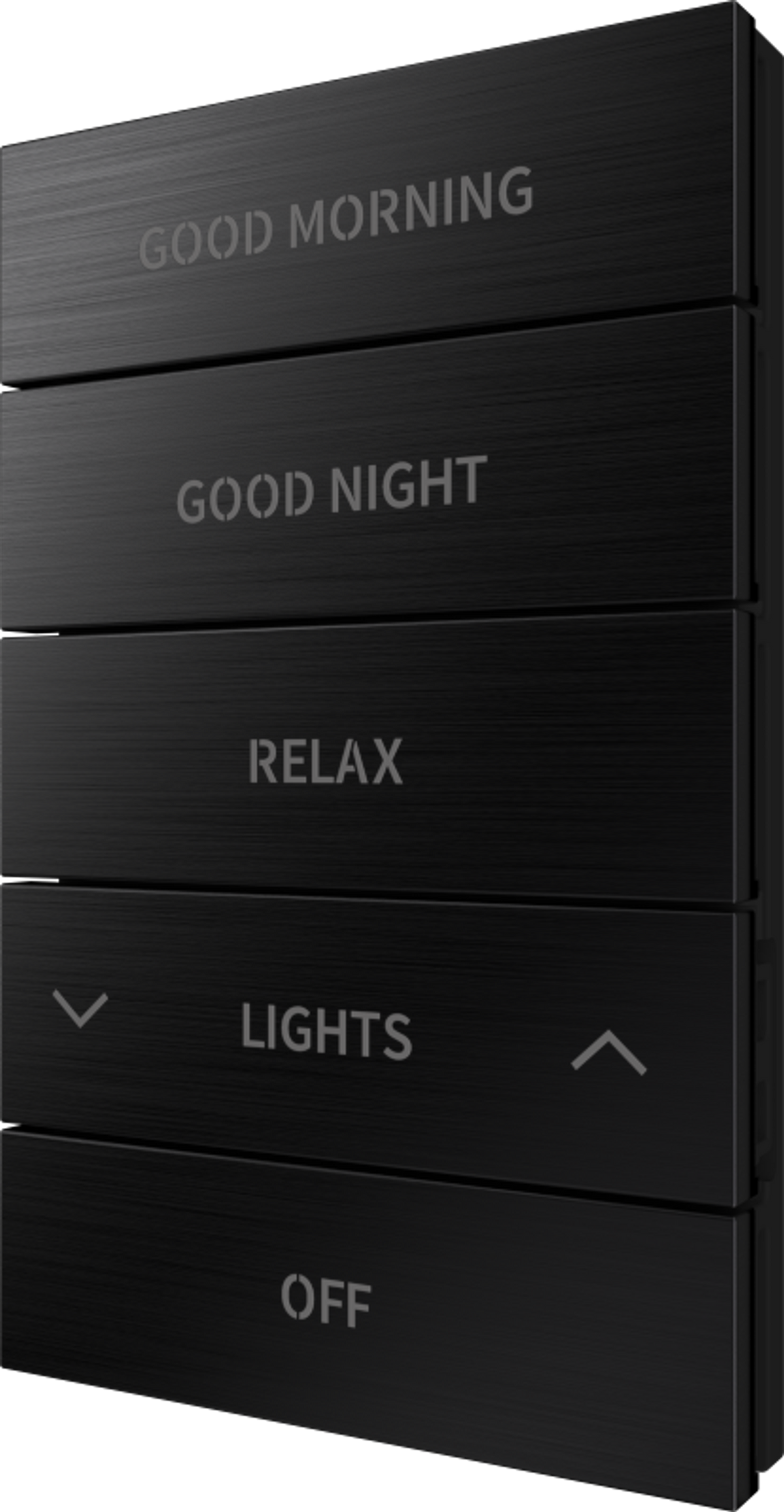 Horizon® 2 Button Assembly, Style 3, Custom Engraved, Brushed Black