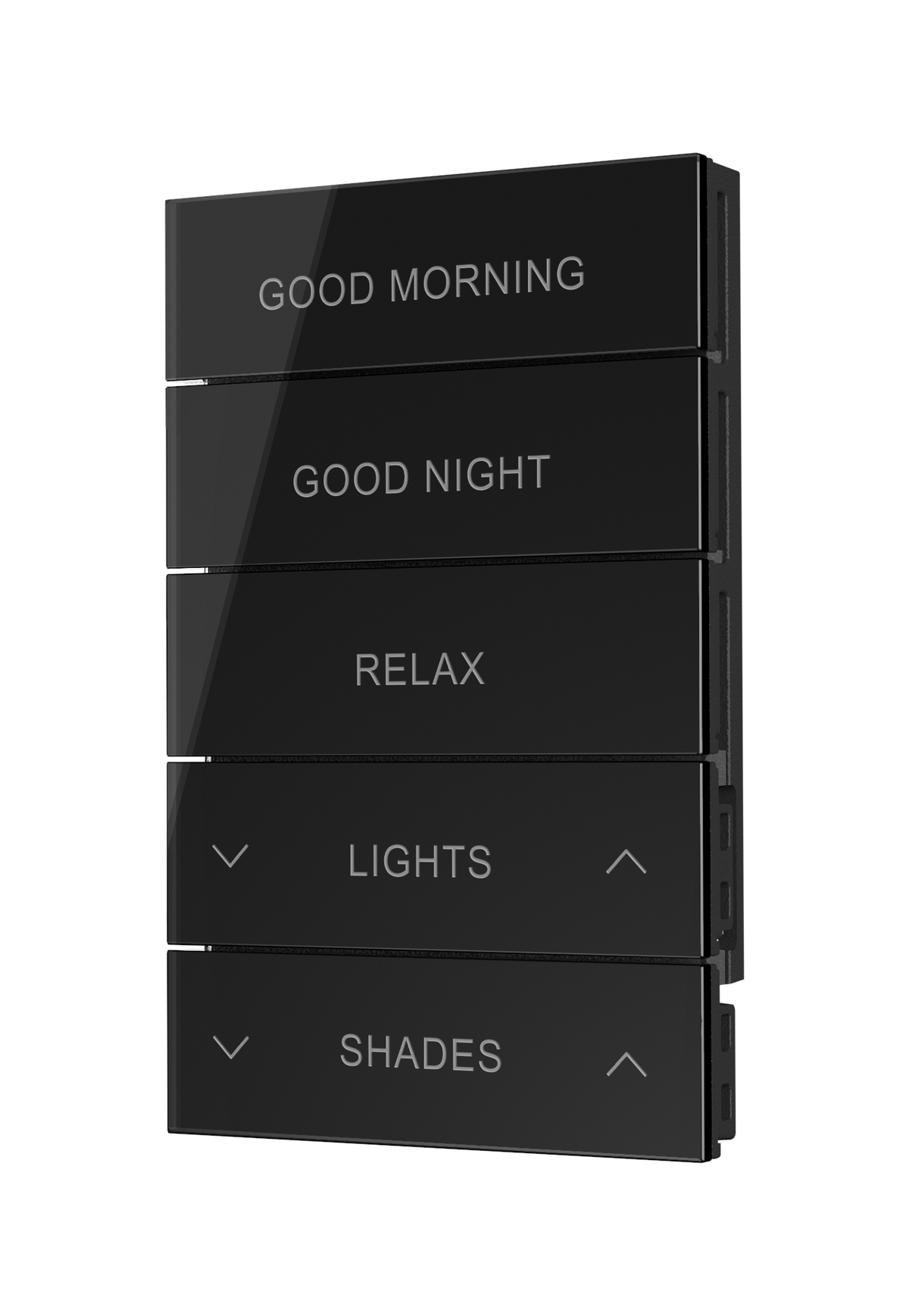 Horizon® 2 Button Assembly, Style 4, Custom Engraved, Black Glass