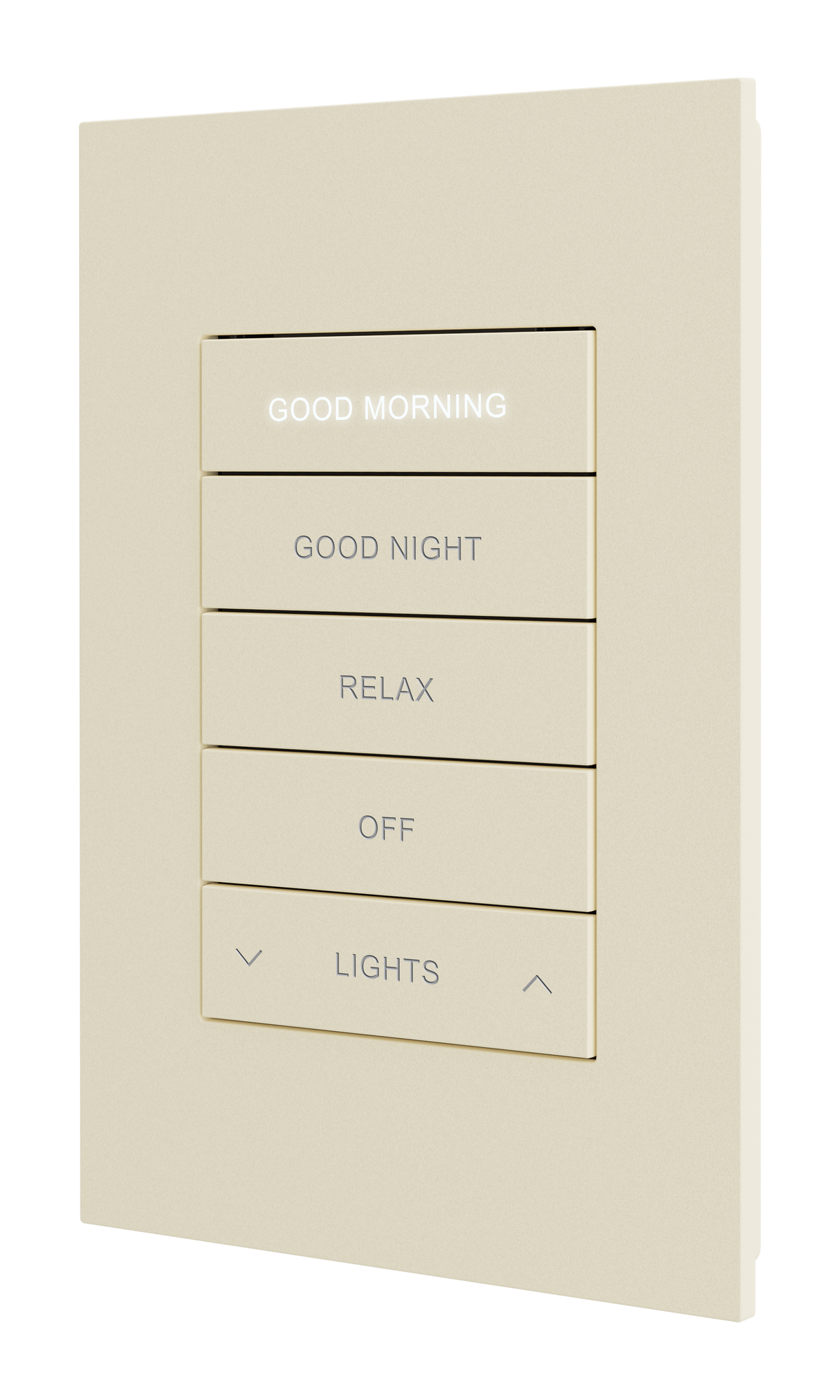 Horizon® 2 In-Wall Switch with infiNET EX® Wireless Communication, 120 VAC, Custom Engraved, Almond