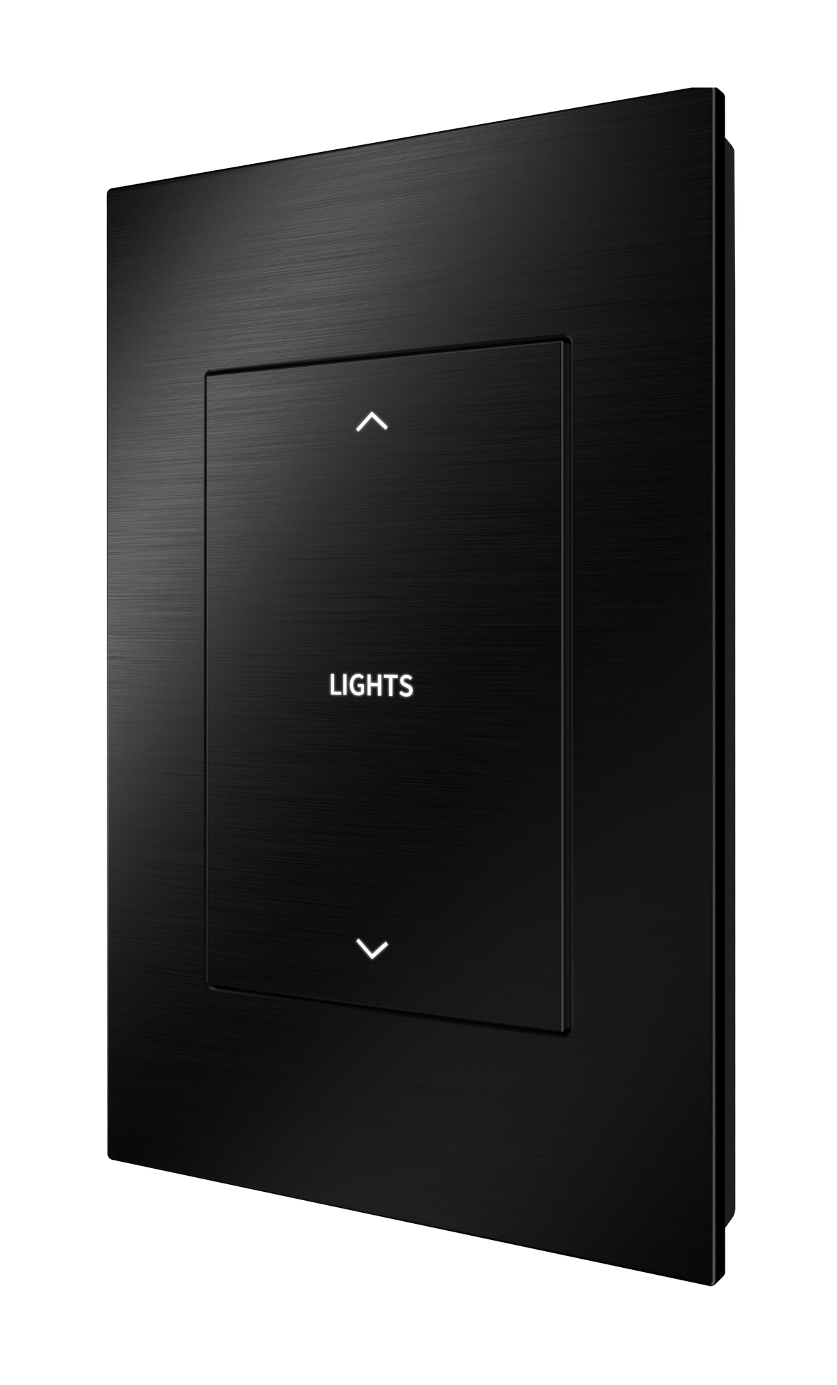 Horizon® 2 In-Wall Forward-Phase Dimmer with infiNET EX® Wireless Communication, 120 VAC, Custom Engraved, Brushed Black