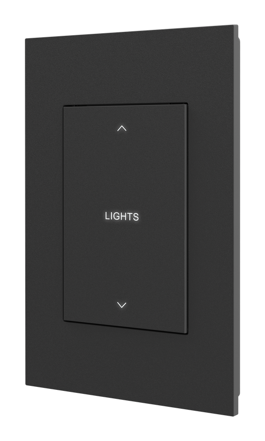 Horizon® 2 In-Wall Switch with infiNET EX® Wireless Communication, 120 VAC, Custom Engraved, Black