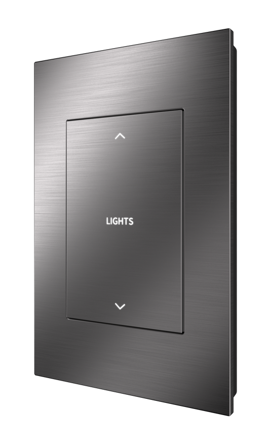 Horizon® 2 In-Wall Forward-Phase Dimmer with infiNET EX® Wireless Communication, 120 VAC, Custom Engraved, Dark Nickel