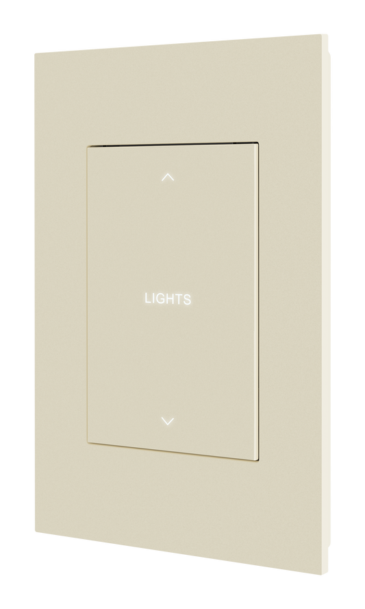 Horizon® 2 In-Wall Universal Phase Dimmer with infiNET EX® Wireless Communication, 120 VAC, Custom Engraved, Almond