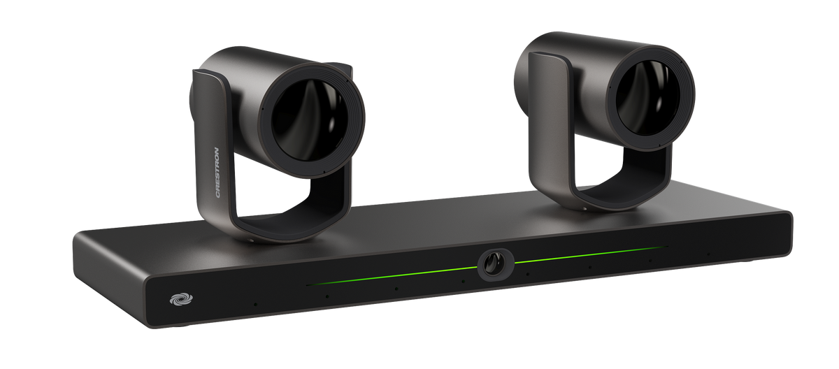 Crestron 1 Beyond i12D Intelligent 4K Dual Camera Speaker Tracking Solution, 12x Optical Zoom, Moon Gray