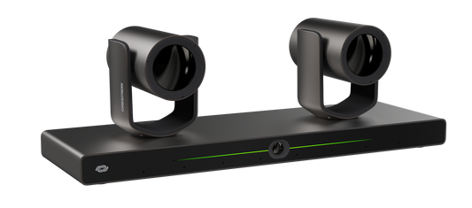 Crestron 1 Beyond i12D Intelligent 4K Dual Camera Speaker Tracking Solution, 12x Optical Zoom, Moon Gray