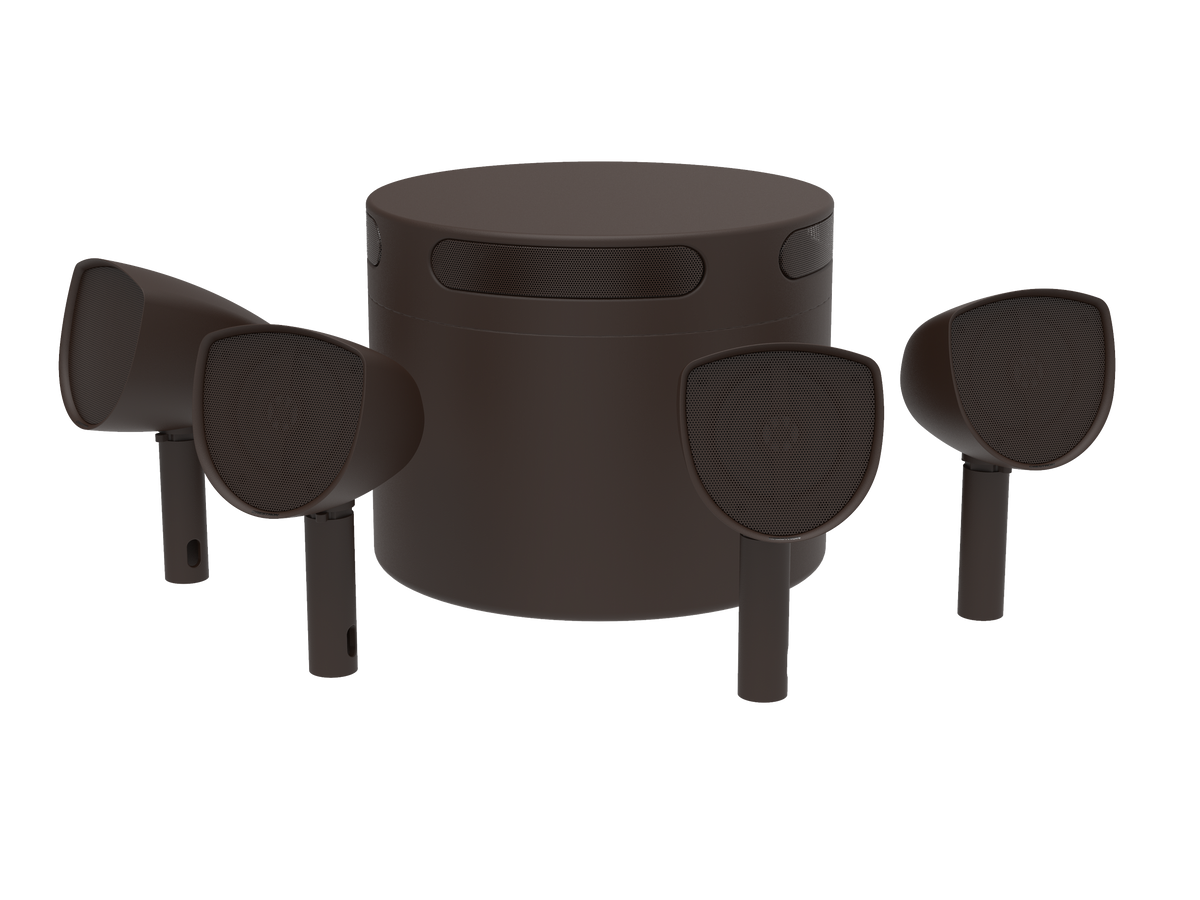 Reference 4.1 Landscape Solution, Bronze Textured, Four 4 in. Satellites, One 10 in. Subwoofer