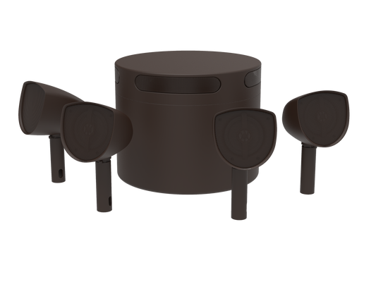 Reference 4.1 Landscape Solution, Bronze Textured, Four 4 in. Satellites, One 10 in. Subwoofer