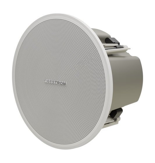 Saros® 3 in. Active Full-Range In-Ceiling PoE+ Speaker with DM NAX® Audio-over-IP Support, White, Textured