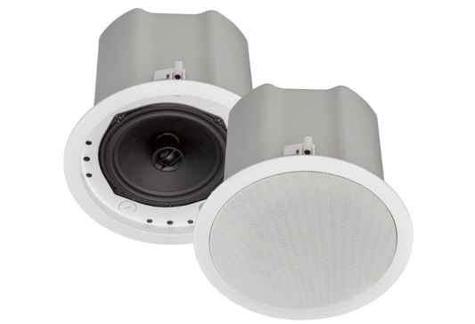 Saros® Integrator 6.5” 2-Way In-Ceiling Speaker, White Textured, Single (must be ordered in multiples of 2)
