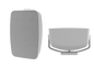 Saros® 8 in. 2-Way All Weather Surface Mount Indoor/Outdoor Speaker, White Textured, Single