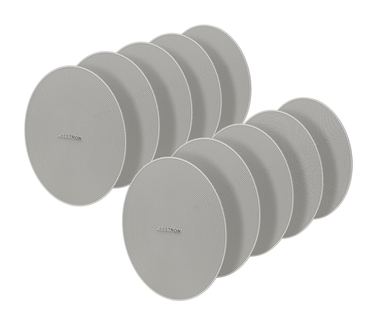 Round Grilles for Saros® 3 in. Full-Range In-Ceiling Speakers, White, 10-Pack