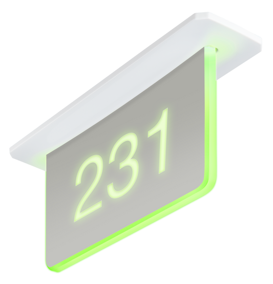 Room Availability Hall Sign, Ceiling Mount with USB-C Adapter, Includes Custom Engraving