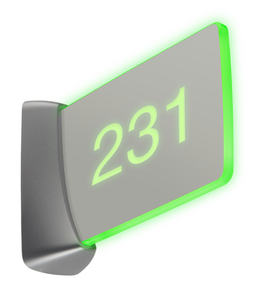 Room Availability Hall Sign, Enhanced Legibility, Wall Mount with USB-C Adapter, Without Engraving