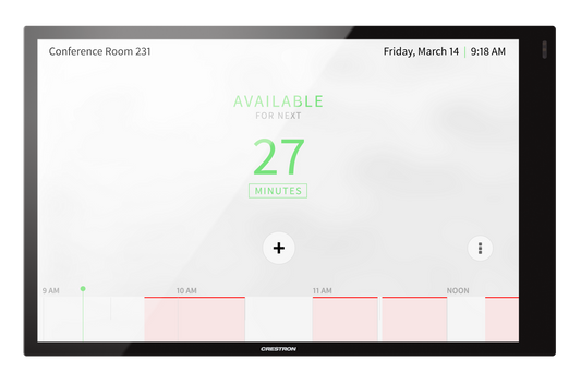 10.1 in. Room Scheduling Touch Screen, Black Smooth