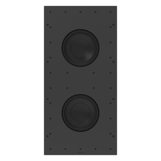 Ultimate In-Wall Dual 8 in. Subwoofer, All Weather, White Textured, Single