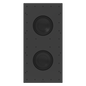Ultimate In-Wall Dual 8 in. Subwoofer, All Weather, White Textured, Single