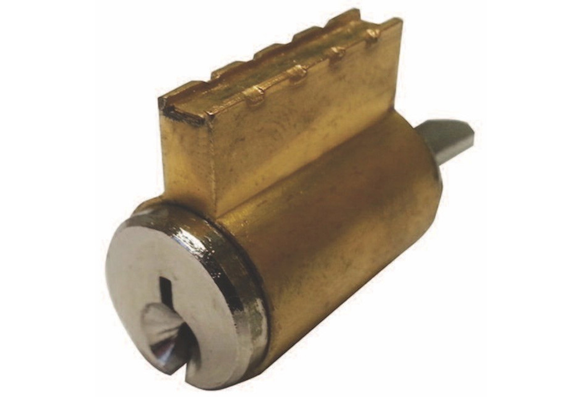 Key Alike Replacement Cylinder for Yale® Lever Locks, Schlage® style (max. 5 with same key), Polished Brass