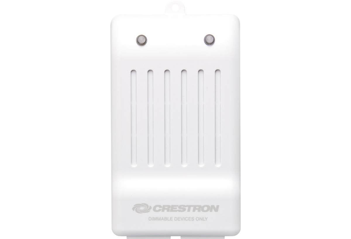 Dual-Channel Wireless Lamp Dimmer, Ground Pin Down, White Textured