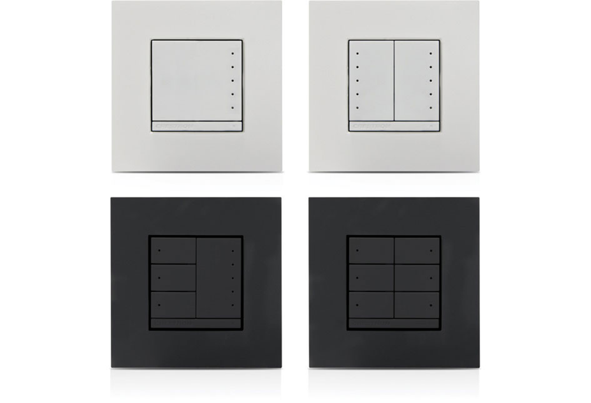 Universal Phase In-Wall Dimmer with Neutral Wire, 230 VAC, Anthracite