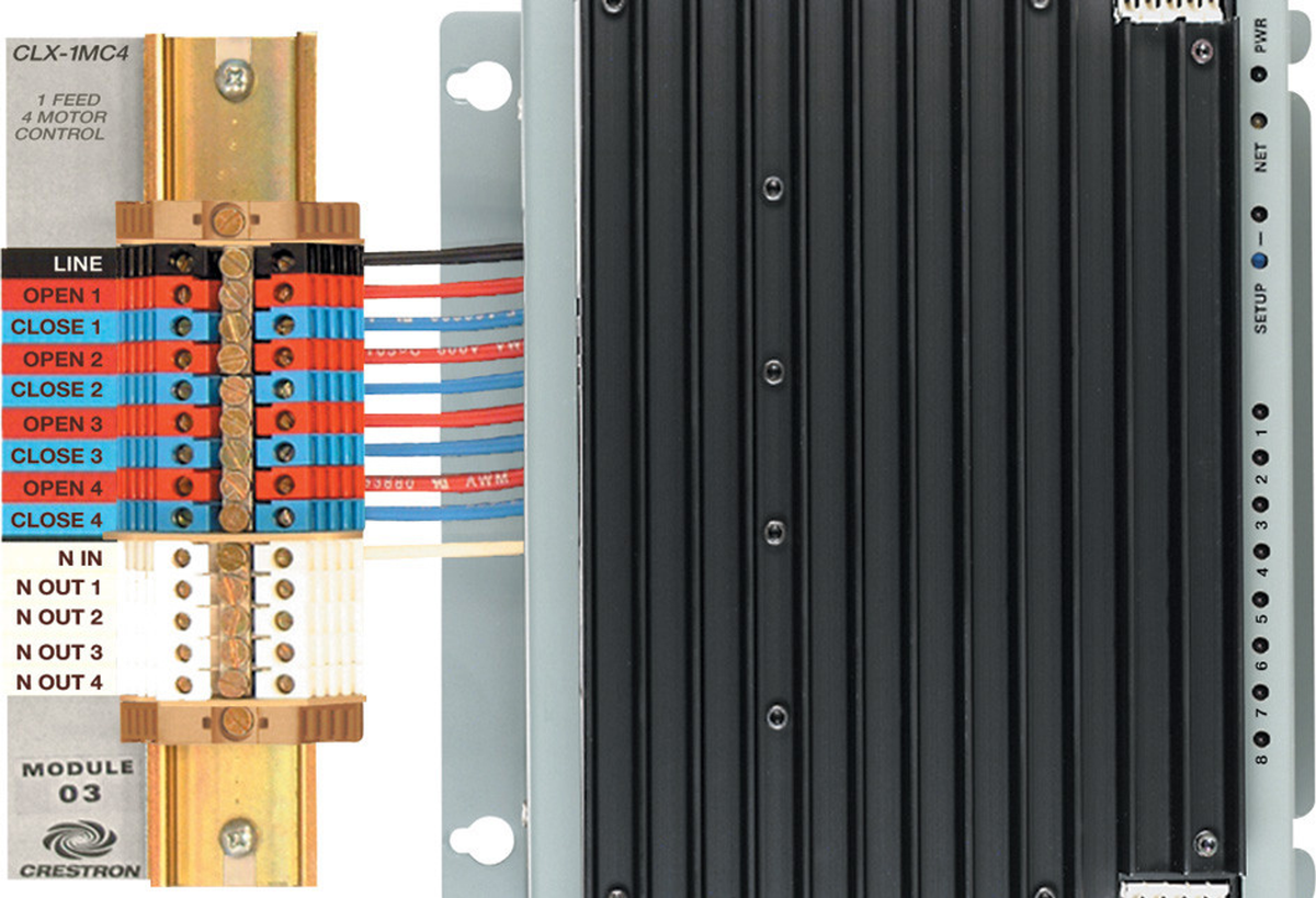 4 Channel Motor Control Module, 1 Feed, 120V