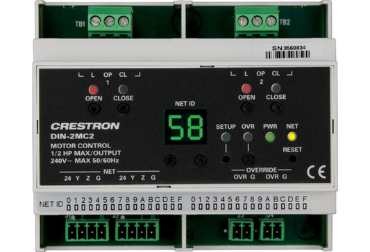DIN Rail Motor Control, 2 feeds, 2 channels