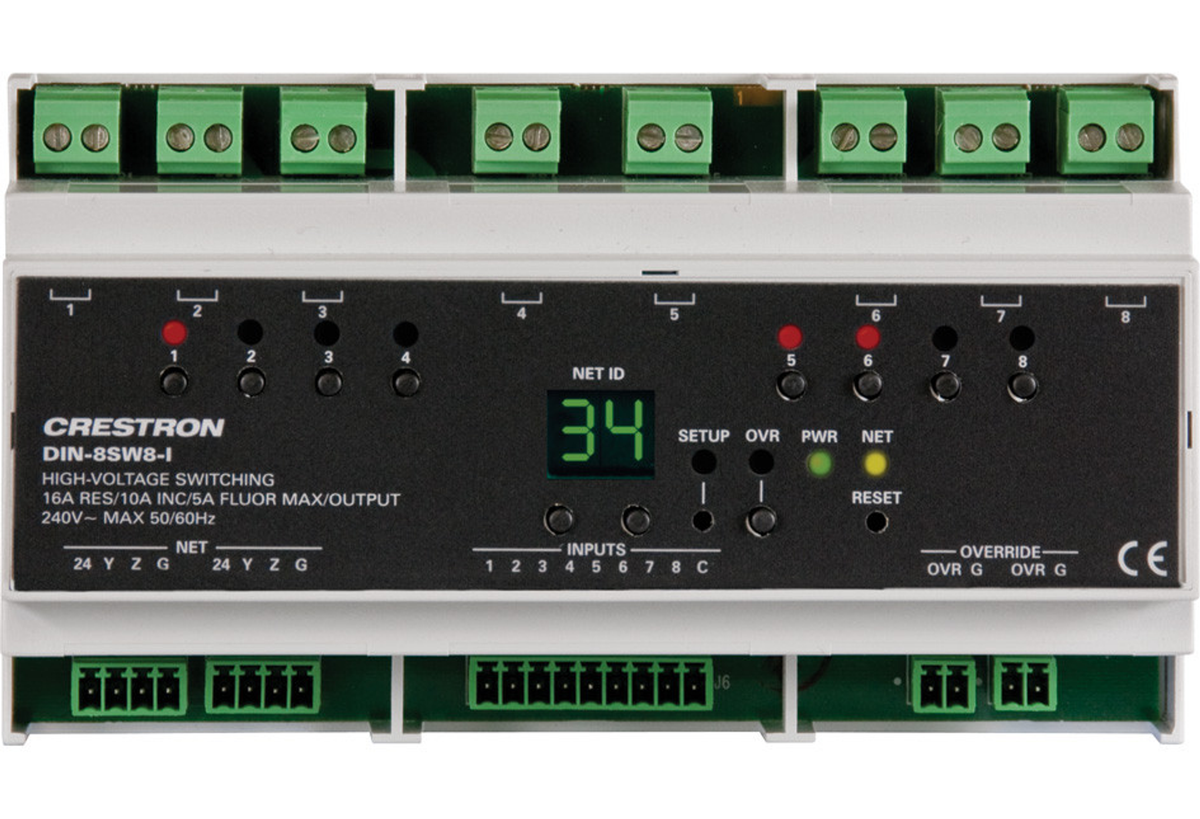 DIN Rail High-Voltage Switch with Digital Inputs