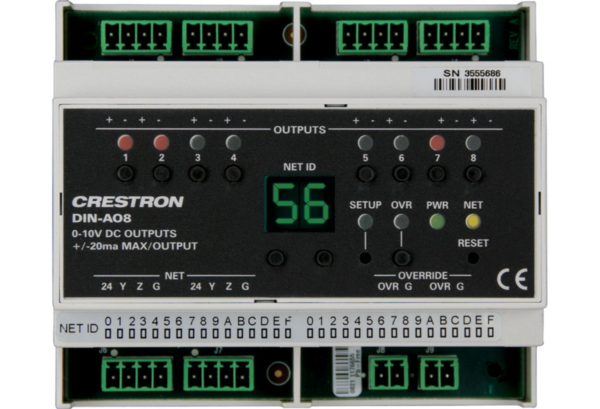 DIN Rail Analog Output Module