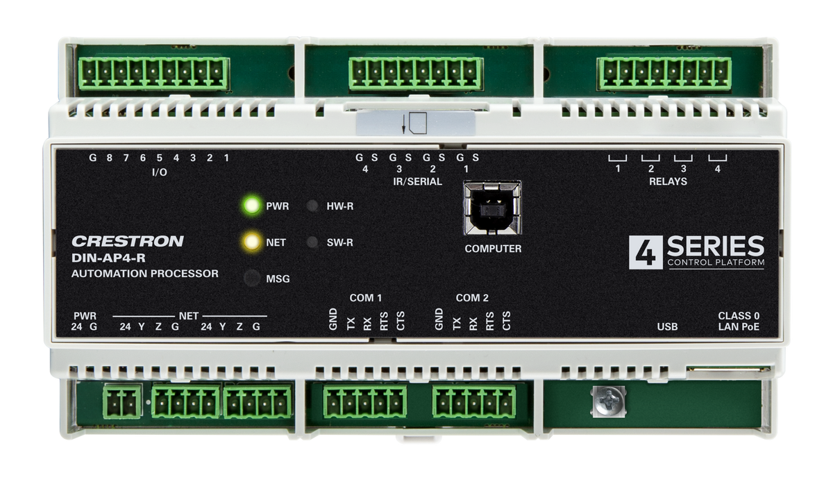 4-Series™ DIN Rail Control System for Crestron Home® OS